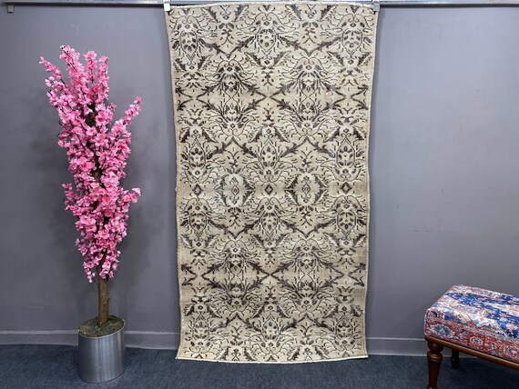 Turkish Rug, Accent Rug, Bohemian Rug, Handmade Carpet, Authentic Rug, Vintage Area Rug, Traditional Rug, Hall Rug, Antique Rug, 3.6x6.5 ft