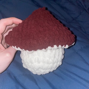 Poppable Crochet Mushroom Plushie Fidget