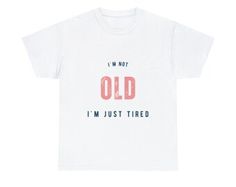 Old Man logo T-shirt, Old Lady logo T shirt, Gift TShirt, Slogan Shirt, Gift for him, Gift for Her, Funny Logo T