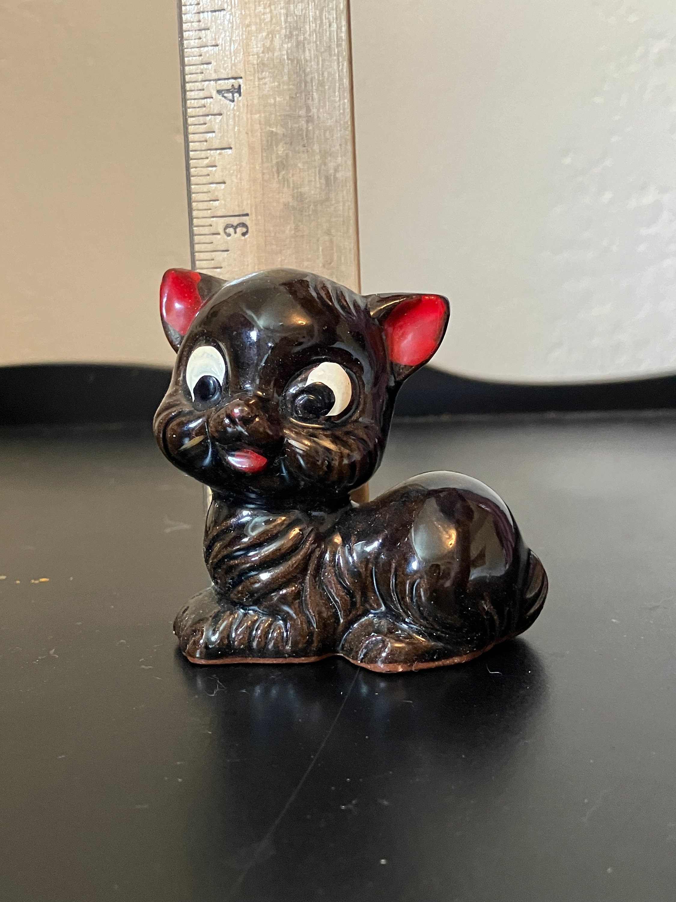 Vintage Black Cat Figurine Made in Japan - Etsy Vintage Black Cat Figurine Made in Japan - Etsy