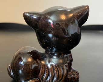世界の民芸　アンティーク　イギリス　ラッキーキャット　黒猫　陶人形　アールデコ 世界の民芸 アンティーク イギリス ラッキーキャット 黒猫 陶