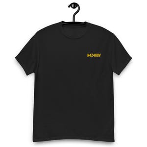 Bold Logo T-Shirt - N4Z4ROV Urban Graphic Tee | Unisex Black Streetwear Shirt