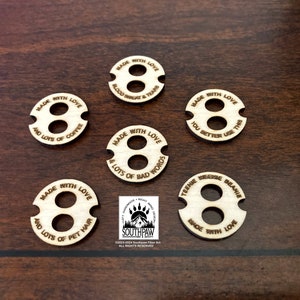 24mm Wooden Pom-Pom Keeper Buttons By Southpaw Fiber Arts