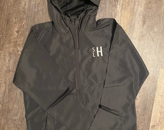 Light weight embroidered waterproof windbreaker