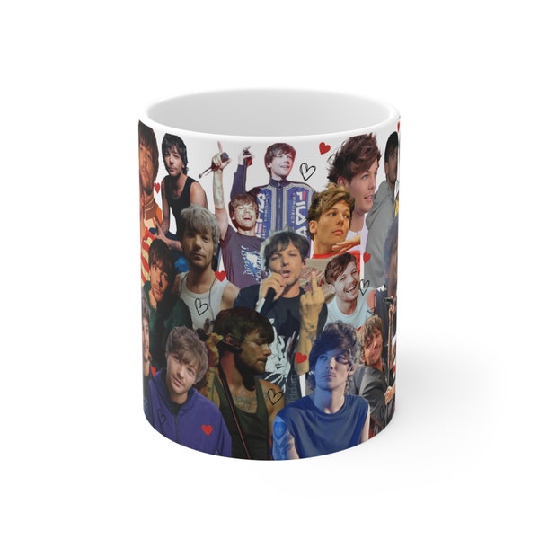 Louis tomlinson mug, gift for her, gift for him, birthday present, friends, ceramic mug, mug, celebrity fan mug, fan merch, one direction