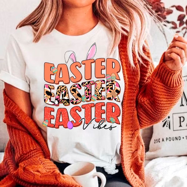 Tshirt Easter bunny, gift for him and her