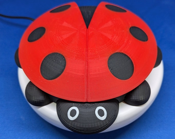 Featured listing image: Lady Bug Zen Garden: 3D Printed Desk Sandbox with Miniatures