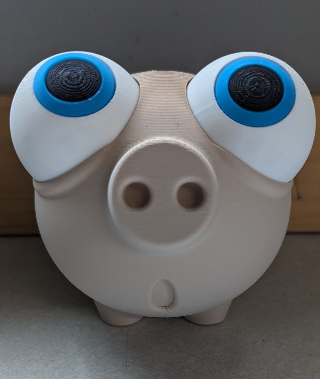 3d-printed Piggy Bank With Movable Eyes - Etsy