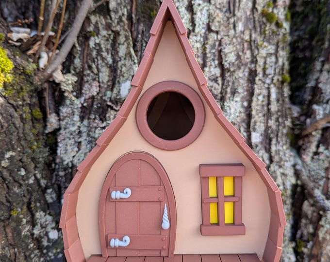Featured listing image: Fairytale Hut Birdhouse | Whimsical Bird House