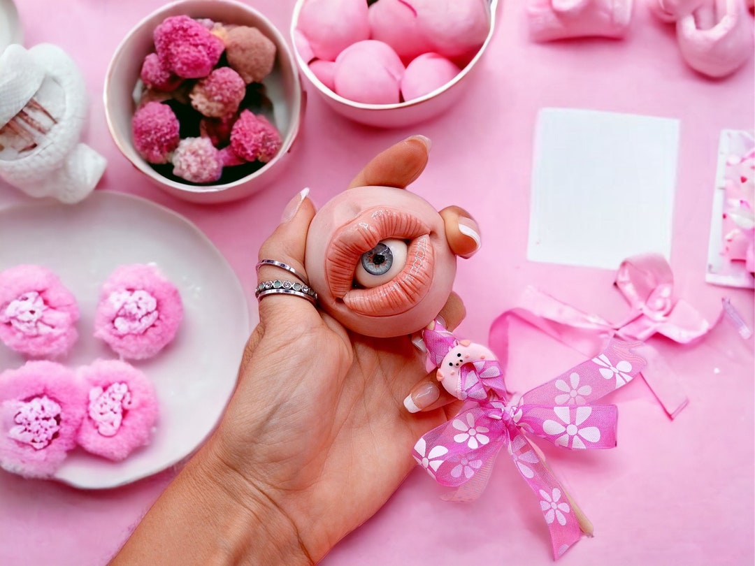 Realistic Carving Mouth Pacifier With Eye Weird Scary Cute - Etsy