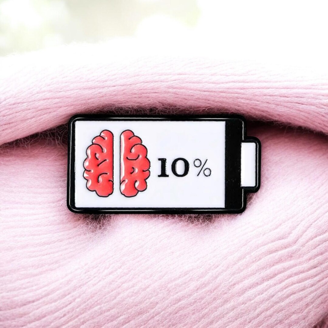 Brooch - Brain Energy Pin - Enamel Pin - Strange, Scary, Cute ...