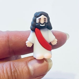 Miniature Jesus Mini Christ Tiny Holy Bible Figure image 1