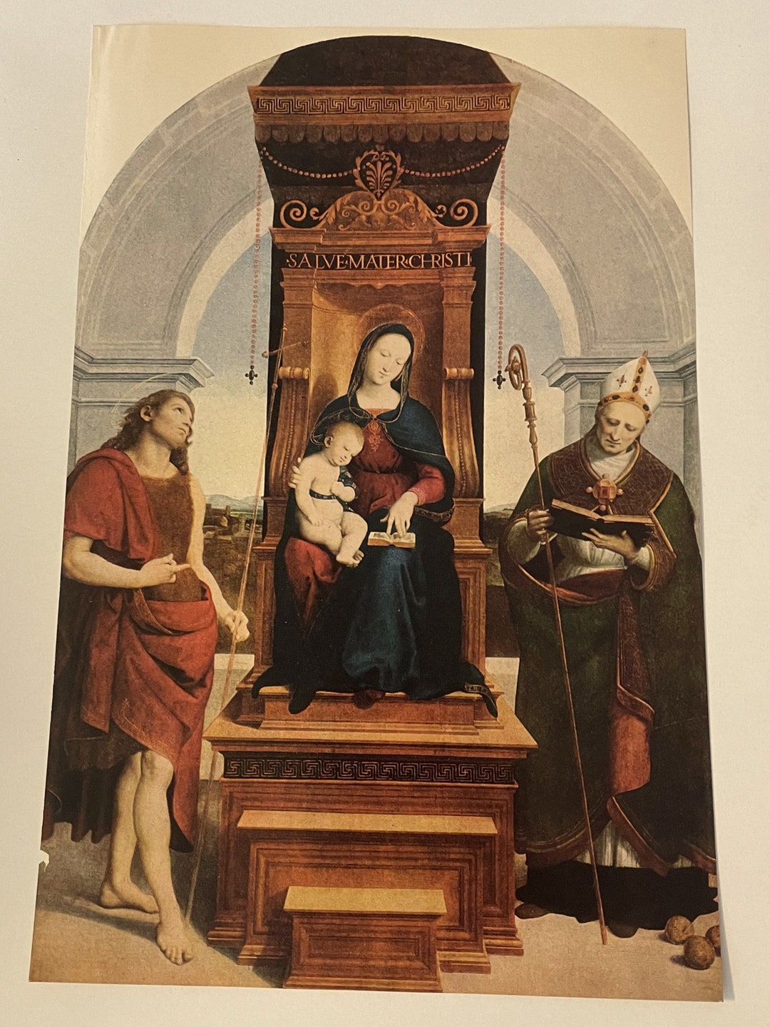 Vintage Religious Art Print of the Famous Painting the Etsy