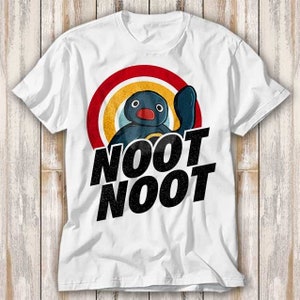 Noot Noot Pingu Rainbow Cartoon Anime Manga T Shirt Best Seller Funny Movie Gift Music Meme Top Tee 4097
