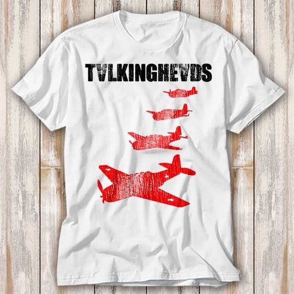 Talking Heads David Byrne True Stories Plane T Shirt Best Seller Funny Movie Gift Music Meme Top Tee 4101