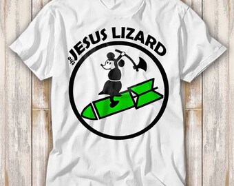 The Jesus Lizard Tee Mouse Retro Rock Punk T Shirt Best Seller Funny Movie Gift Music Meme Top Tee 4214
