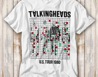 Talking Heads US Tour 1980 Punk Rock T Shirt Best Seller Funny Movie Gift Music Meme Top Tee 4117