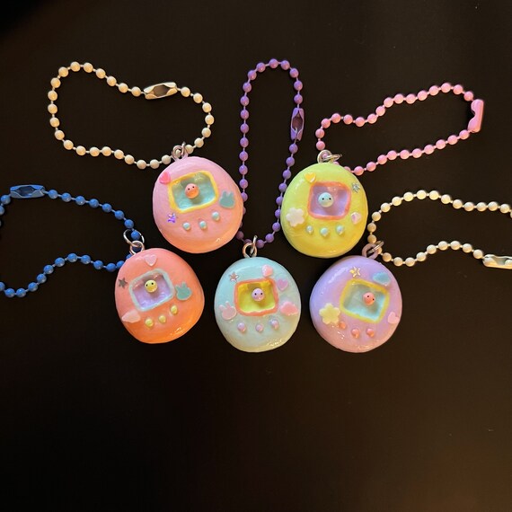 Tamagotchi Clay Charms / Kawaii Charms/polymer Clay/planner  Charms/tamagotchi Animals/necklace/keychains 