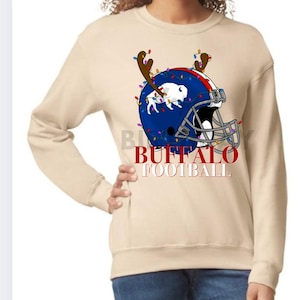 Buffalo football reindeer helmet