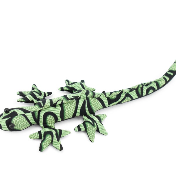 Lizard, Iguana, Reptiles, Green, Hand Made, Thailand, Sand Creatures, Toy, Paper Weight, Bean Bag, Cornhole, Game  16"    TH27 BB68