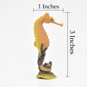 Seahorse, Hippocampus, Plastic Sea Horse Design, Realistic Figure, Educational, Figure, Lifelike, Model, Figurine, Gift, 3 CWG274 B46 image 2