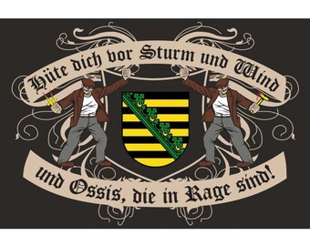 Flag - Beware - Saxony Logo