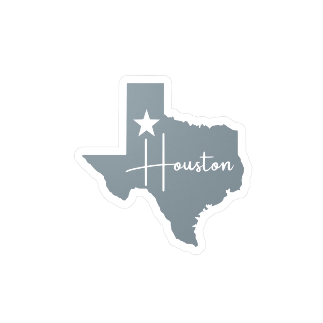 Houston Texas Sticker Texan Sticker Houston Texas Small Etsy