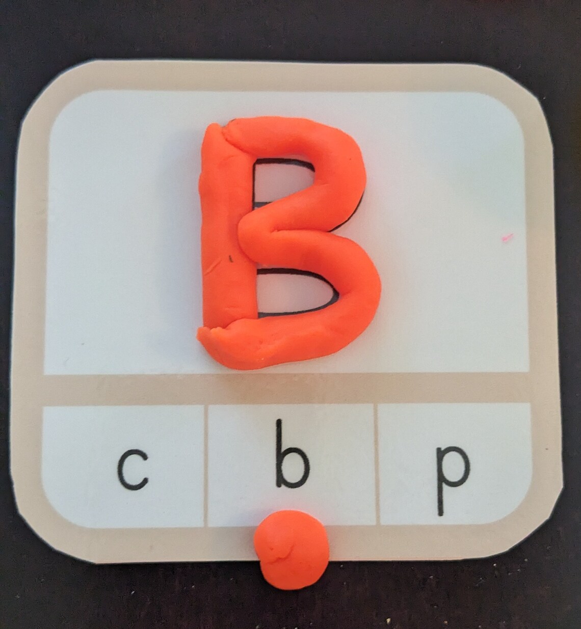 Alphabet Playdough Cards | ABC Clip Cards, Preschool Travel Game ...