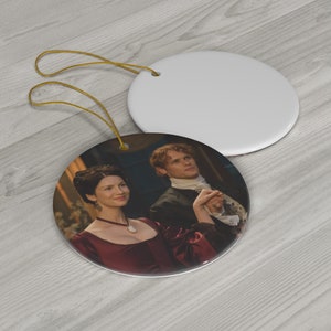 Outlander inspiriert Claire Jamie Keramik Ornament Weihnachten Custom Made
