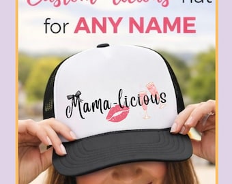 Custom Funny 30th 40th  50th Birthday Hat, Add Your Name "-Licious" Hat, Girls Trip Party Hat, Personalized Bachelorette Party Gift