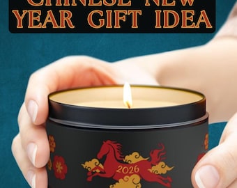 Year of the Horse Candle, lunar new year merch decor, Lunar New Year Decor, Year Of The Horse