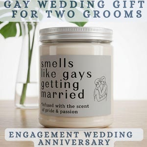Vela de boda gay, regalos para parejas gay, regalos para despedidas de soltero gay, decoración del Orgullo