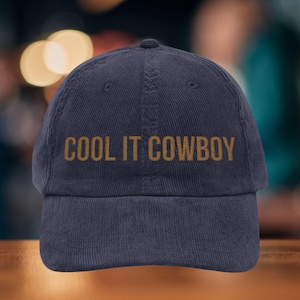 Embroidered Cowgirl Corduroy Cap: Southern Girl Country Hat