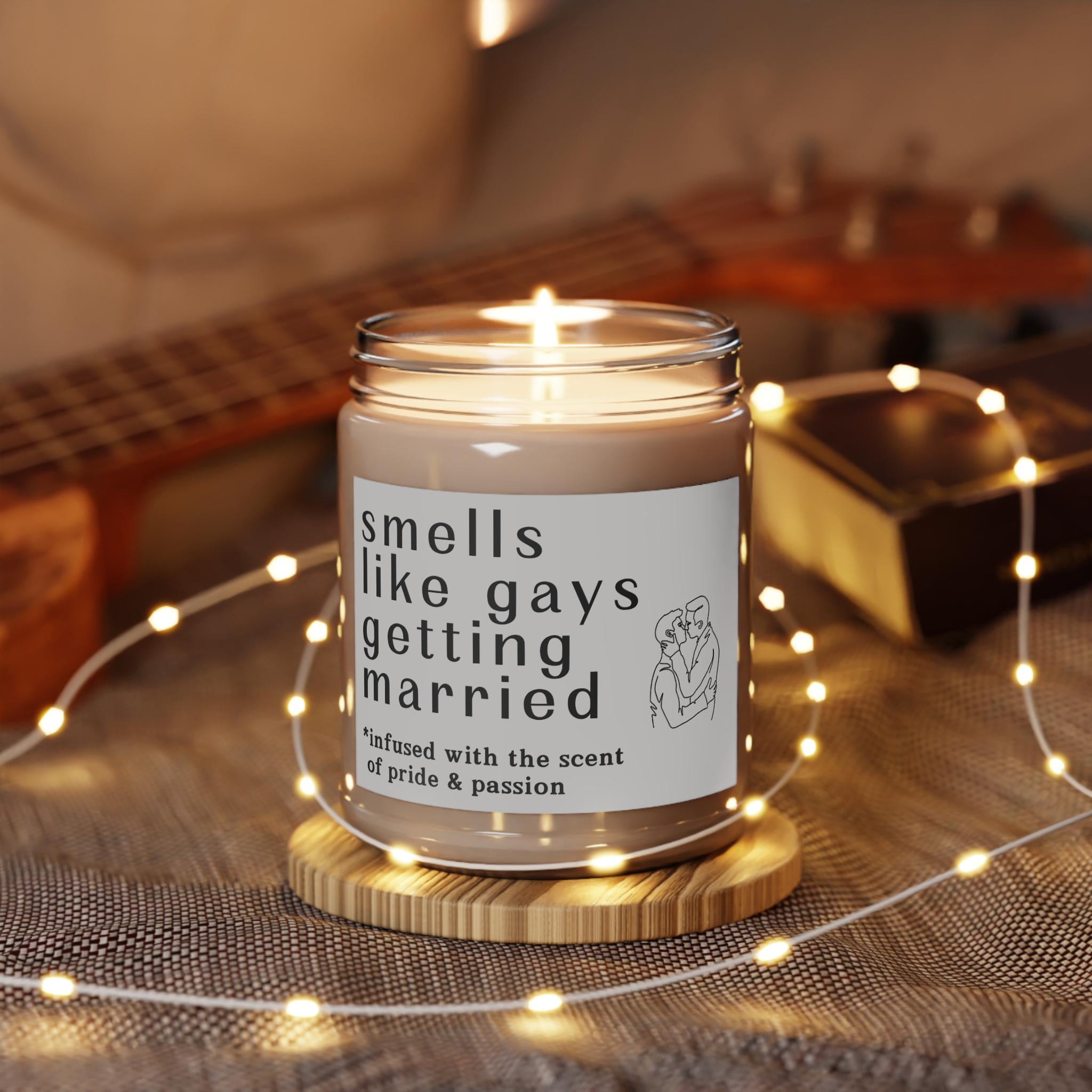 Wedding Candle Gay, Gifts for Gay Couple, Gay Bachelor Party Gifts