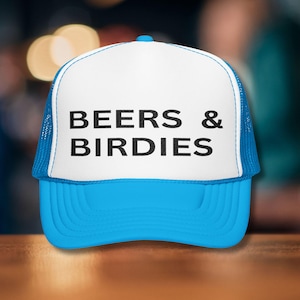 Embroidered Golfer Foam Trucker Hat: Funny Retro Golf Gift