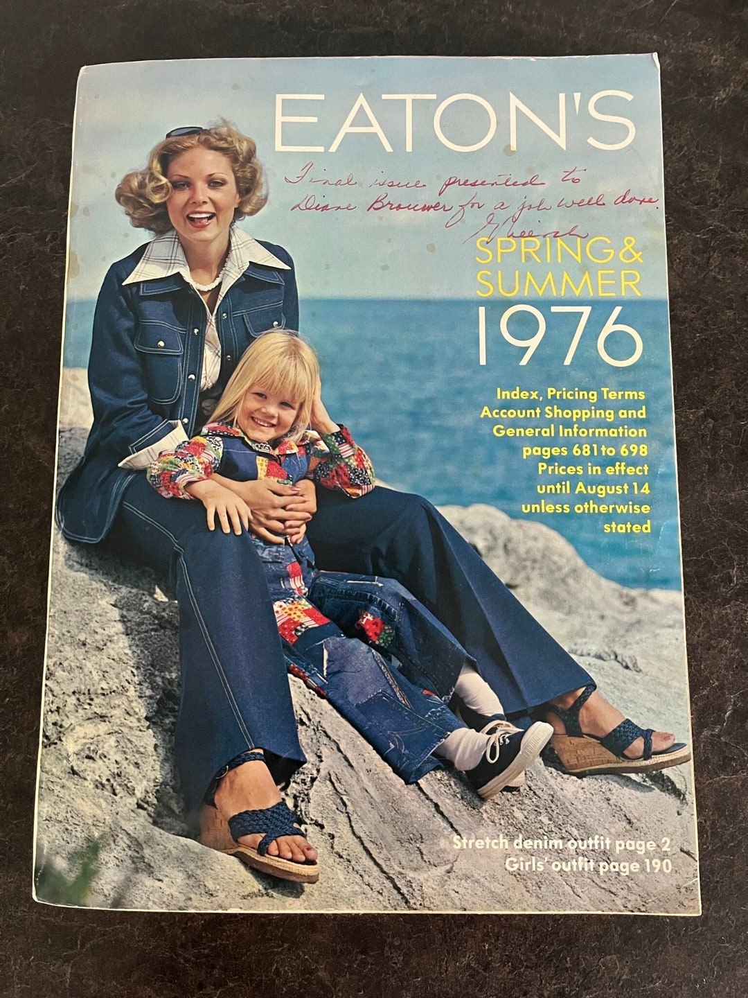 OLD FASHION CATALOG Eatons Collectors Gift 1976 Birthday Retro Fashion