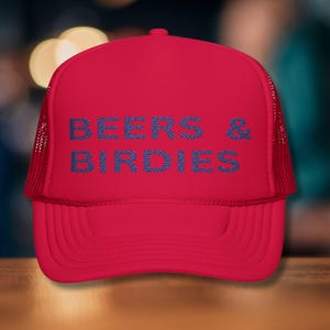 Embroidered Golfer Foam Trucker Hat: Funny Golf Gift