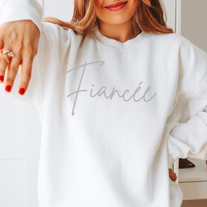 Fiancée Crewneck Sweatshirt Bachelorette Party Gift Favor Bride Gift Bridal Party Wedding Day