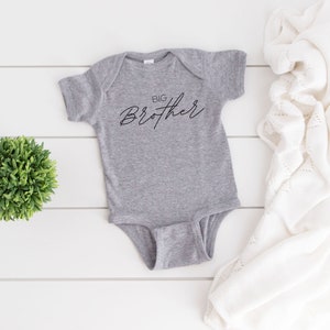 Big Brother Onesie Infant Bodysuit Baby Announcement Boy Girl Sibling Shirts Matching Family Photos Pregnancy Reveal Onsie
