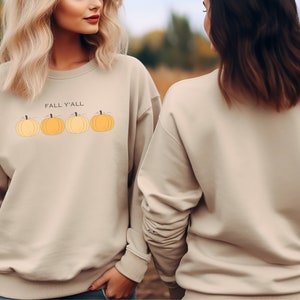 Fall Yall Crewneck Sweatshirt Fall Vibes Sweatshirt Holiday Family Shirt Thanksgiving Tshirt Gift T-Shirt