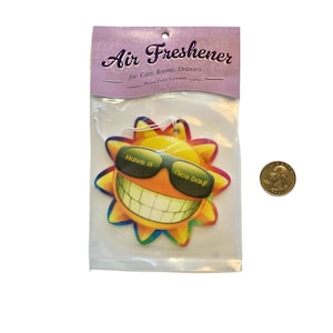 Sun with Shades Car Air Freshener