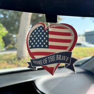 Home of The Brave Heart Air Car Freshener