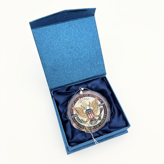America 250th Anniversary Crystal Ornament
