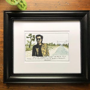 Wild At Heart, Nicolas Cage "This is a snakeskin jacket!" art print. Multiple sizes available come matted and ready to frame.