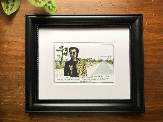 Wild At Heart, Nicolas Cage "This is a snakeskin jacket!" art print; Sailor, symbol of individuality and belief in personal freedom