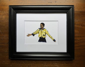 Theo Huxtable Gordon Gartrell shirt art print; Malcolm Jamal Warner, The Cosby Show