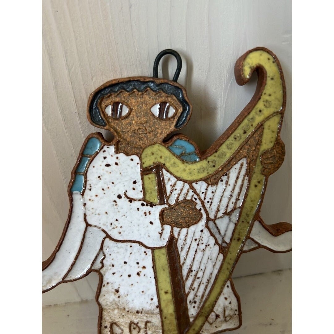 1970s Handmade St Andrews Monks Abbey Ceramics Angel Ornaments Etsy
