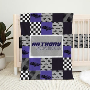 Personalized Baby Blanket | Muscle Cars Blanket | Toddler Blanket | Customized Name Blanket | Kids Blanket | Baby Shower Gift