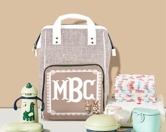 Personalized Highland Cow Diaper Bag | Vintage | Baby Shower Gift