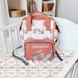 Personalized Diaper Bag | Monster Truck Backpack Diaper Bag | Customized Diaper Bag |  Baby Shower Gift